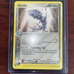 Pokemon TCG EX Sandstorm Steelix 23/100 Nintendo E-Series Rare Card NM - Image 1