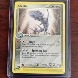 Pokemon TCG EX Sandstorm Steelix 23/100 Nintendo E-Series Rare Card NM - Image 2