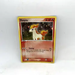 HP Ponyta 76/112 FireRed & LeafGreen Energy Holo Card Pokemon TCG Scratches - Image 1