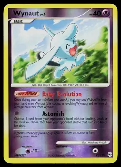 Pokemon Card - Wynaut Diamond and Pearl 42/130 Rare Reverse Holo - Image 1