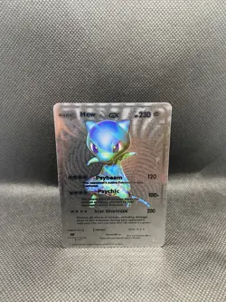 Mew GX Silver Foil Fan Art Vinyl Collector Pokemon Card 18/20 - Image 1
