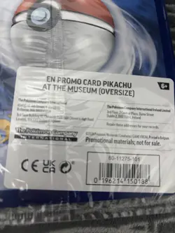 Pokemon x Natural History Musuem: ‘Pikachu at the Museum’ Promo Card Sealed | - Image 3