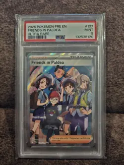 Pokemon TCG Trainer Friends in Paldea Ultra Rare Holo Card 137/131 Prismatic - Image 1