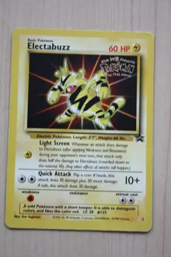 POKEMON TCG CARD GAME CARDS ELECTABUZZ PROMO # 2 FILM RARE VGC - Image 1