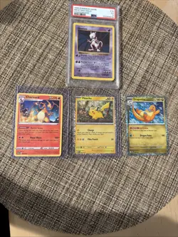 1999 Mewtwo #10 Shadowless Holo PSA 5 Pokemon Card Game Pikachu Charizard - Image 1