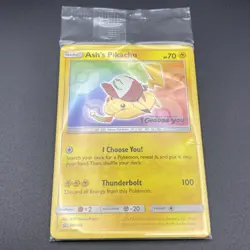 Pokemon Ash’s Pikachu SM108 “I Choose You” SEALED Promo Card - Image 1