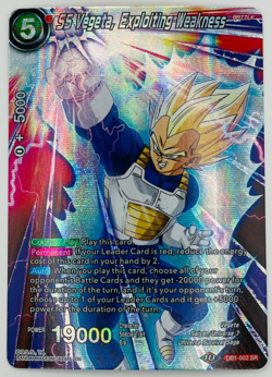 SS Vegeta Exploiting Weakness Alternate Art Foil Dragon Ball Super Card Game NM - Image 1