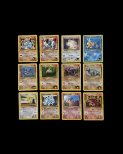 Pokemon Gym Challenge/Heroes Set Non Holo Cards Bundle x 12 - Image 1
