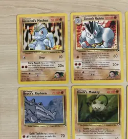Pokemon Gym Challenge/Heroes Set Non Holo Cards Bundle x 12 - Image 3