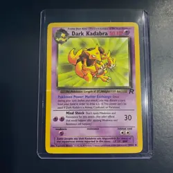Pokemon Card - Team Rocket Dark Kadabra 39/82 WOTC - NM - - - Uncommon - Image 1