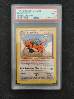 POKEMON CARD 1999 PSA 9 MINT Black Star 1ST Movie PROMO Dragonite #5 - Image 1