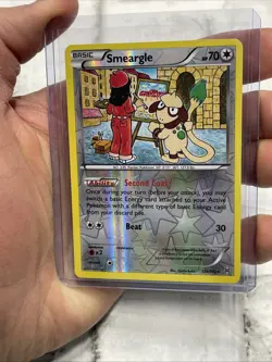 Smeargle 123/162 Pokemon Card XY Breakthrough Rare Reverse Holo Foil TCG LP+ - Image 1