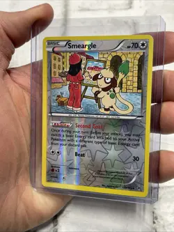 Smeargle 123/162 Pokemon Card XY Breakthrough Rare Reverse Holo Foil TCG LP+ - Image 2