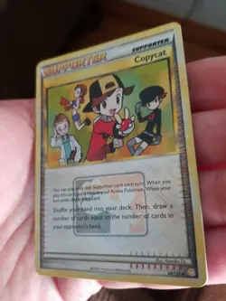 Copycat 90/123 Heart Gold Soul Silver Crosshatch Holo League Promo Pokemon Card - Image 2