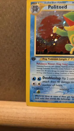 Politoed Neo Discovery 8/75 1st Edition Rare Holo HP/DMG - ungraded Pokemon Card - Image 4