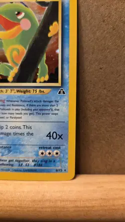 Politoed Neo Discovery 8/75 1st Edition Rare Holo HP/DMG - ungraded Pokemon Card - Image 5