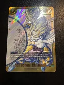 Son Gohan: Childhood FB01-140 SCR Manga Booster 02 Dragon Ball Card English - Image 1