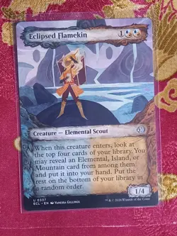 SHOWCASE Eclipsed Flamekin Lorwyn Eclipsed Magic The Gathering MTG Card Scout - Image 1