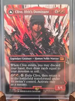 Clive, Ifrit's Dominant (Borderless) Final Fantasy MTG Regular Near Mint - Image 3