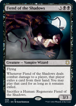 Fiend of the Shadows - Commander: Adventures in the Forgotten Realms #099 MTG Ma - Image 1