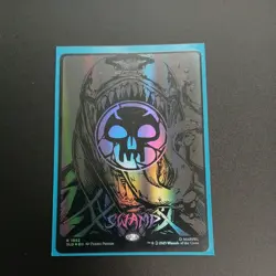 Magic The Gathering Mtg Raised Foil Land, swamp, venom secret lair - Image 1