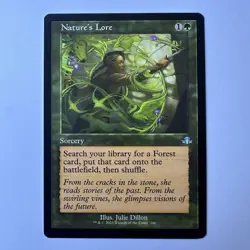 Nature's Lore (Retro Frame) #346 NM Dominaria Remastered DMR MTG Magic - Image 1