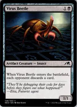 Virus Beetle – C – Artifact Creature — Insect – regular – The List Reprints – #1 - Image 1