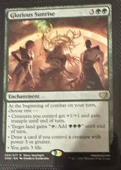 Glorious Sunrise Innistrad: Crimson Vow Mtg Magic The Gathering - Image 1