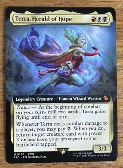 MTG Final Fantasy Commander, Terra, Herald of Hope - Borderless - Image 1