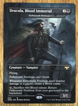 MTG Innistrad Crimson Vow, Dracula, Blood Immortal (Falkenrath Forebear) - Image 1