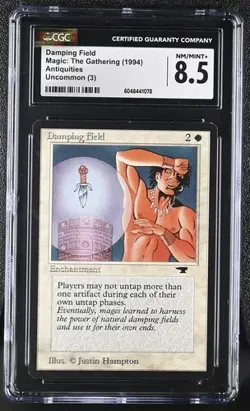 MTG Magic The Gathering English Damping Field 1994 Antiquities CGC 8.5 - Image 1