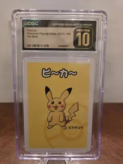 Pokemon TCG Pikachu Playing Cards Old Maid 2019 Japanese Cgc PRISTINE 10 - Image 1