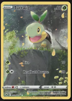 Full Art - Turtwig Pokemon Sword & Shield Crown Zenith Galarian Gallery #GG31 - Image 1