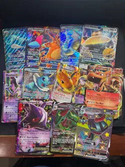 Jumbo Pokemon EX, GX, VMAX Lot - 13 Cards - Image 1