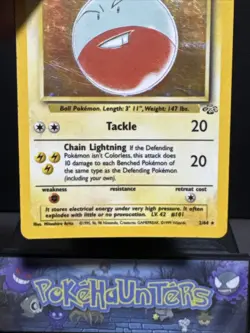 Pokemon Card Electrode 2/64 Holo Rare Jungle Set WOTC Played 5 - Image 4