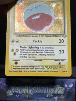 Pokemon Card Electrode 2/64 Holo Rare Jungle Set WOTC Played 5 - Image 5