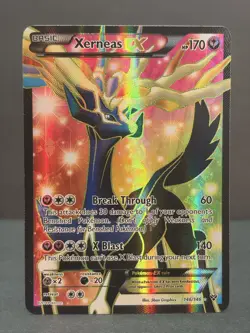 Pokemon TCG – Xerneas EX Full Art 146/146 – XY Base Set – LP Condition - Image 1