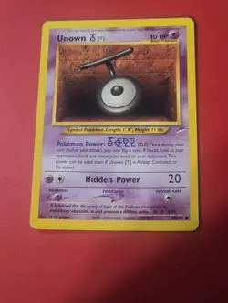 Unown T 88/105 Common Neo Destiny Unlimited Pokemon 2002 Vintage - Image 1