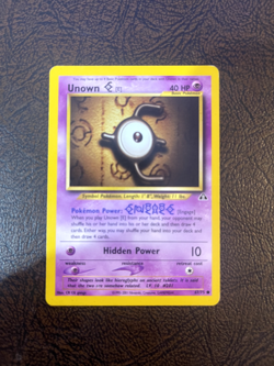 Unown [E] 67/75 Neo Discovery Regular Common LP Vintage Pokemon Card 2001 - Image 1