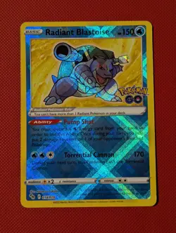 Pokemon TCG - Radiant Blastoise - 018/078 - Pokemon GO - Image 1