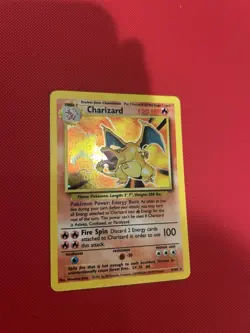 Pokemon TCG Charizard 4/102 Base Set Unlimited Holo Rare - Image 2