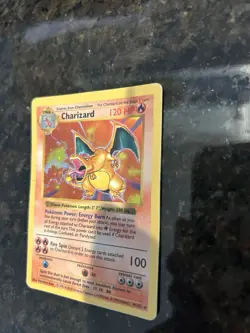 Pokemon TCG Charizard Holo Shadowless Card 004/102 Base Set 1999 - Image 2