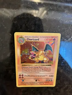 Pokemon TCG Charizard Holo Shadowless Card 004/102 Base Set 1999 - Image 5