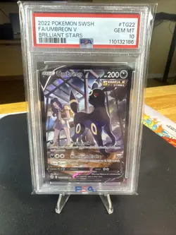 PSA 10 Pokemon Umbreon V TG22 Brilliant Stars Trainer Gallery Ultra Rare - Image 1