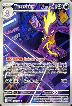 Toxtricity 103/094 Illustration Rare Phantasmal Flames Pokemon Near Mint - Image 1