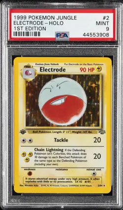 1999 POKEMON JUNGLE 1ST ED #2 ELECTRODE-HOLO PSA 9 - Image 1