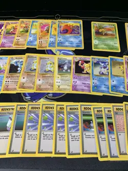 Pokemon 42 Portuguese Dutch Base Set Fossil Mixed Card Lot LP-HP - Image 3