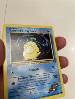Pokemon TCG Sabrina's Psyduck Gym Challenge 99 First Edition Common Card - Image 4