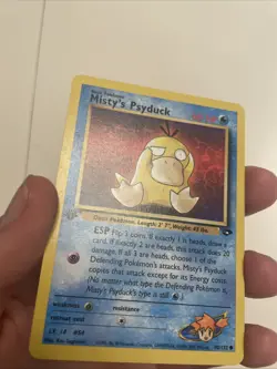 Pokemon TCG Misty's Psyduck Gym Challenge, 1st Edition Common Card 90/132 - Image 3