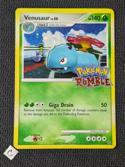 Venusaur 1/16 - Pokemon Rumble Holo Stamped 2009 Pokemon TCG MP - Image 1
